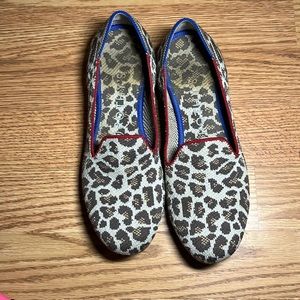 Rothy’s Loafer Mocha Spot Leopard sz 7